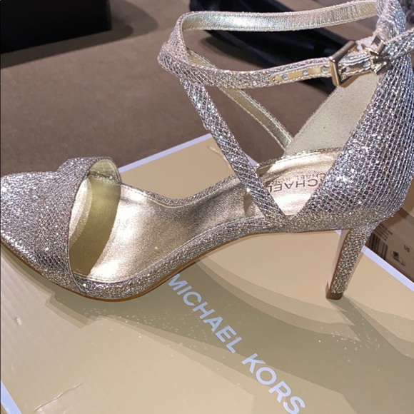 MICHAEL MICHAEL KORS Ava Glitter‎ Mesh Sandal - Picture 2 of 7